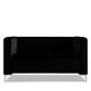 Titanic Furniture Austin Stationary Loveseat in Black Velvet, , large