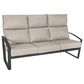 Winston Furniture Icon 5-Piece Patio Conversation Set in Cast Silver and Facade Brick, , large