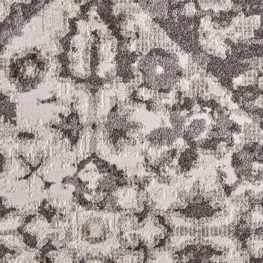 Feizy Kano 3876F 5&#39;3&quot; x 7&#39;6&quot; Charcoal and Ivory Area Rug, , large