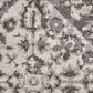 Feizy Kano 3876F 5"3" x 7"6" Charcoal and Ivory Area Rug, , large