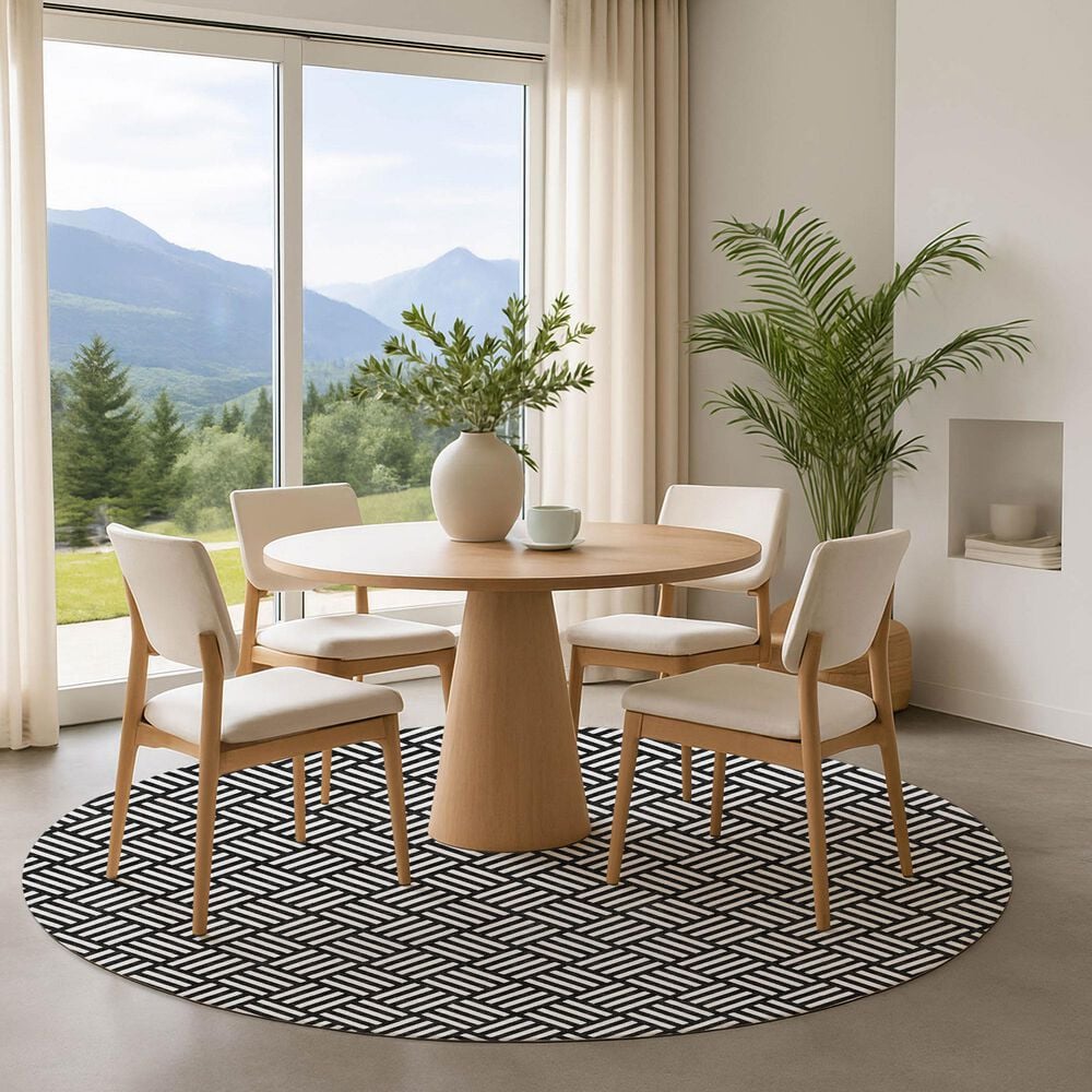 Dalyn Rug Company The Reserve TR3 Ivory 8&#39; Round Indoor/Outdoor Area Rug, , large