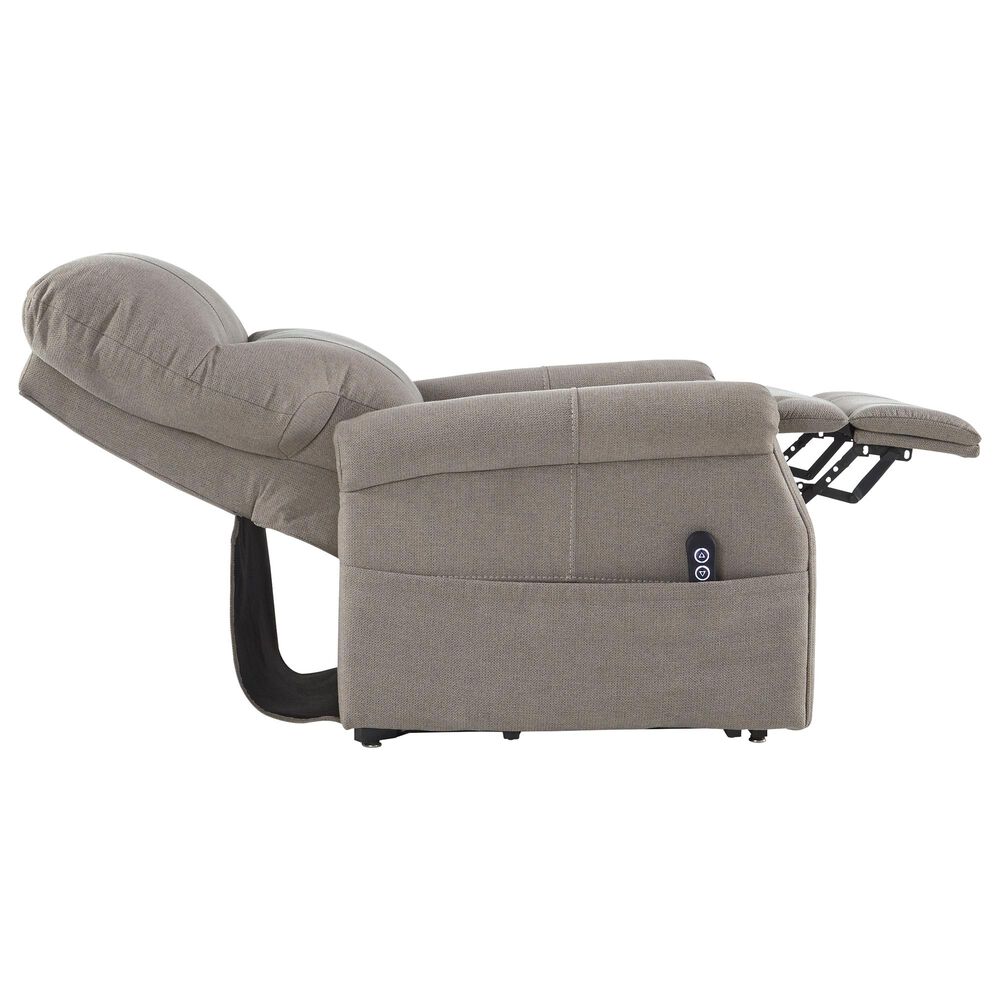 Signature Design by Ashley Markridge Power Lift Recliner in Gray, , large