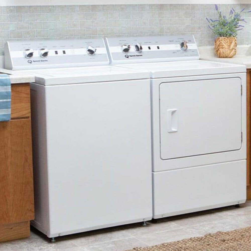 SPEED QUEEN 3.2 Cu. Ft. Top Load Washer and 7.0 Electric Dryer with Pet Plus Laundry Pair in White, , large