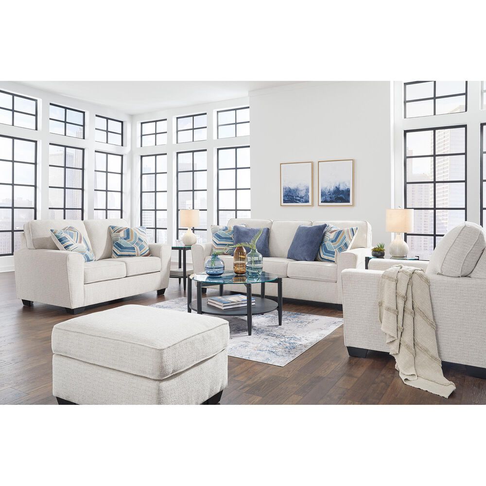 Ashley Cashton Stationary Sofa and Loveseat Set in Snow, , large