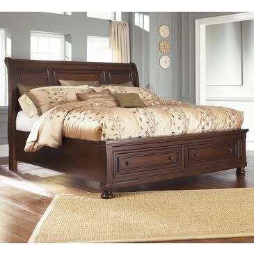 Millenium Porter California King Storage Sleigh Bed in Rustic Brown, , large