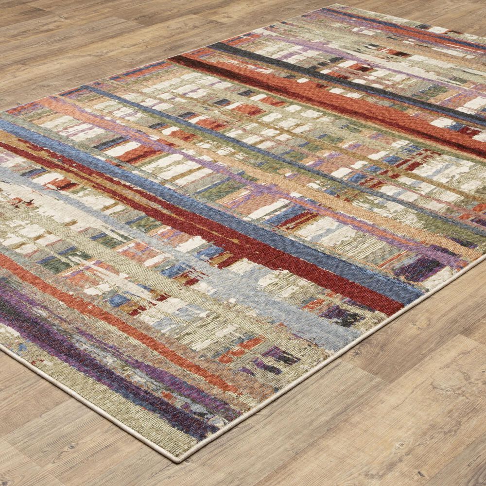 Oriental Weavers Tisdell TIS08 Multicolor 3&#39;9&quot; x 5&#39;2&quot; Area Rug, , large
