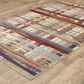 Oriental Weavers Tisdell TIS08 Multicolor 3"9" x 5"2" Area Rug, , large