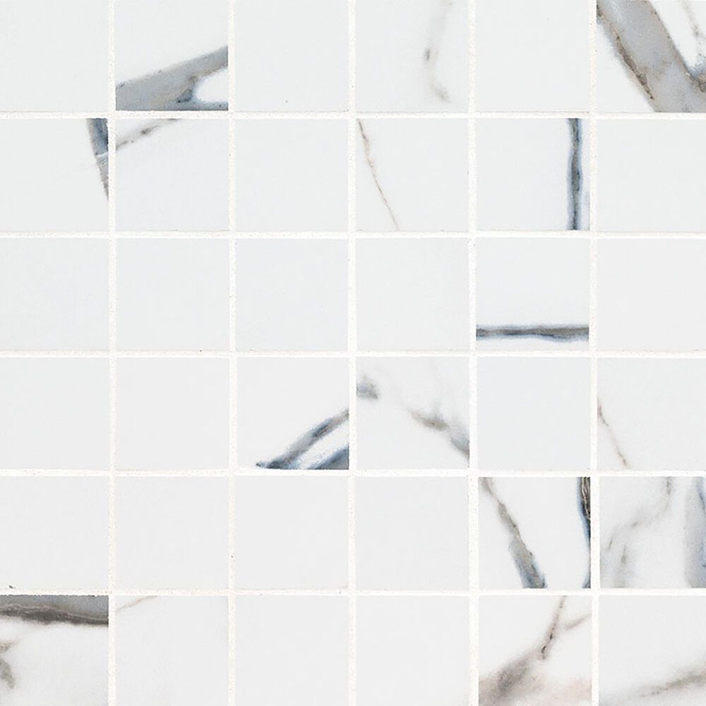 MS International Savoy Azula 2" x 2" Square on 12" x 12" Porcelain Mosaic Sheet, , large