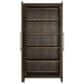 Furniture Worldwide Montclair 4 Piece Queen Panel Bedroom Set in Embossed Cocoa and Smoked Gold, , large