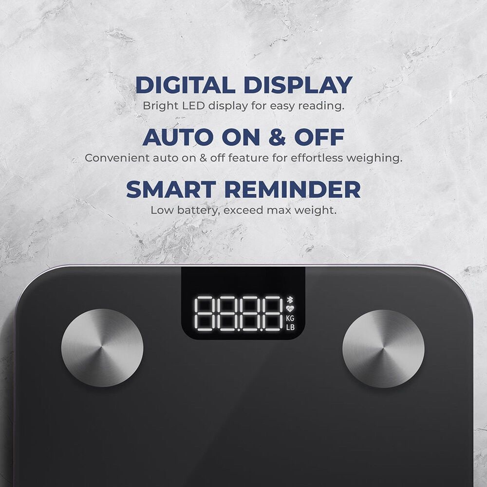 Sunny Health &amp; Fitness Smart Body Composition Weight Scale in Black, , large