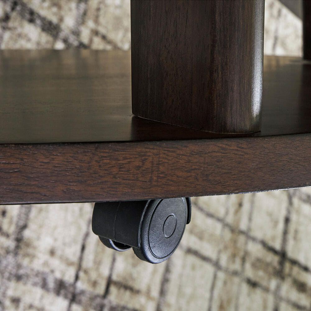 Ashley Korestone 2 Cocktail Table in Dark Brown, , large
