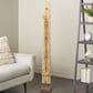 Maple and Jade 60" Handmade Tall Floor Cutout Post Decorative Sculpture in Light Brown and Black, , large