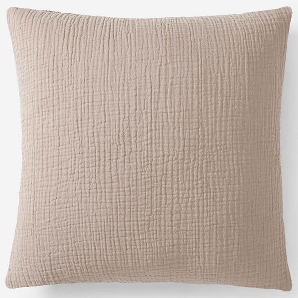 Sunday Citizen Snug Muslin 20" Square Throw Pillow in Clay, , large