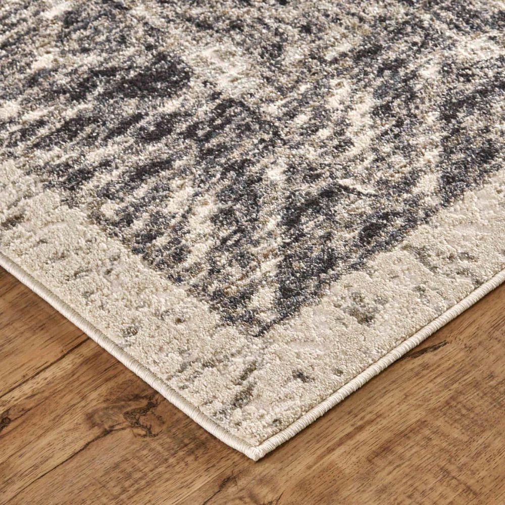 Feizy Kano 6&#39;7&quot; x 9&#39;6&quot; Gray and Charcoal Area Rug, , large