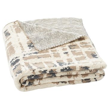Safavieh Twila 50" x 60" Throw in Tan, Beige and Black, , large
