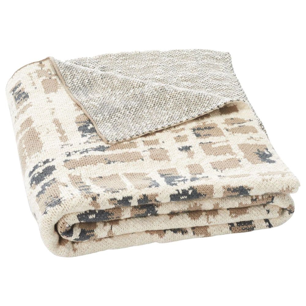 Safavieh Twila 50" x 60" Throw in Tan, Beige and Black, , large