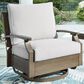 Ashley Rainier Ranch Swivel Glider Chair in Brown, , large
