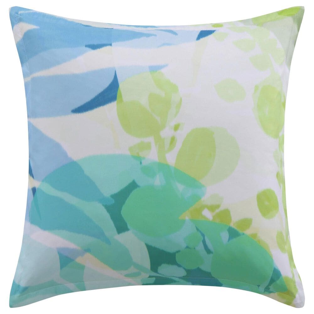J. Queen New York Tiki 26" Square Euro Pillow Sham in Green, , large