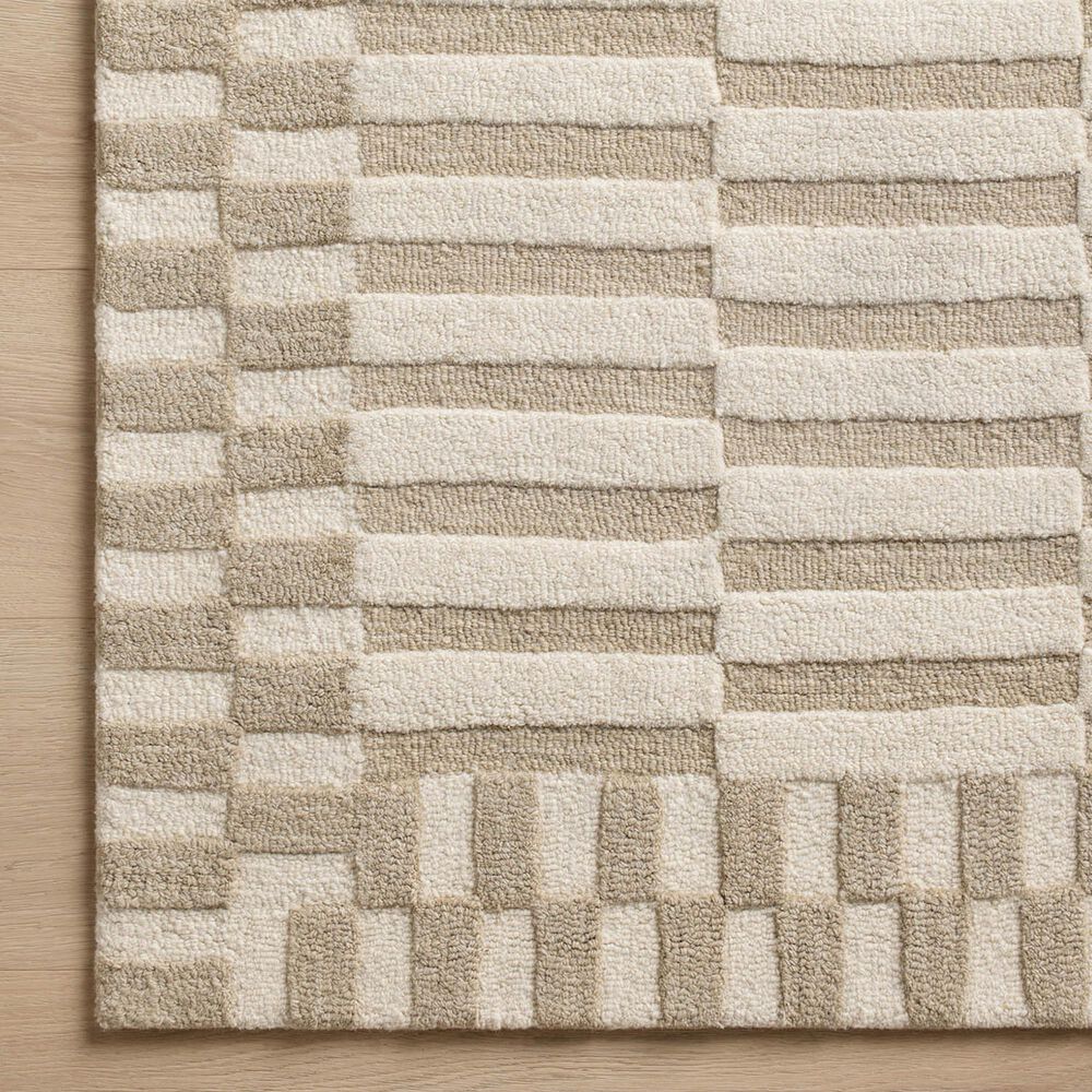 Chris Loves Julia x Loloi Bradley 7&#39;9&quot; x 9&#39;9&quot; Ivory and Beige Area Rug, , large