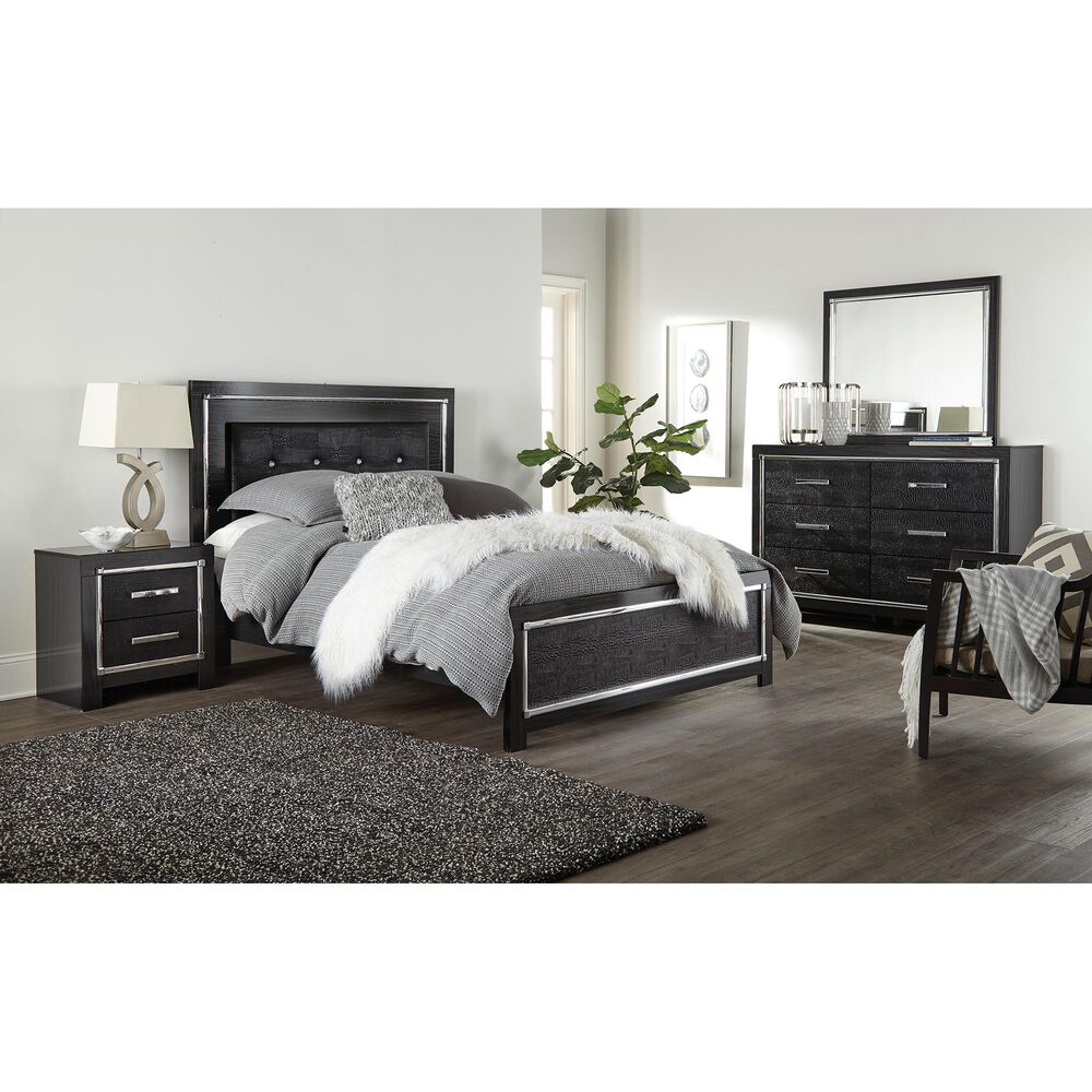 Signature Design by Ashley Kaydell 4 Piece Queen Bedroom Set in Dark Gray, , large
