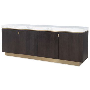 Century Cadence Credenza in Mocha and Antique Brass, , large
