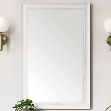 James Martin Vanities Glenbrooke 26" Rectangular Mirror in Bright White, , large