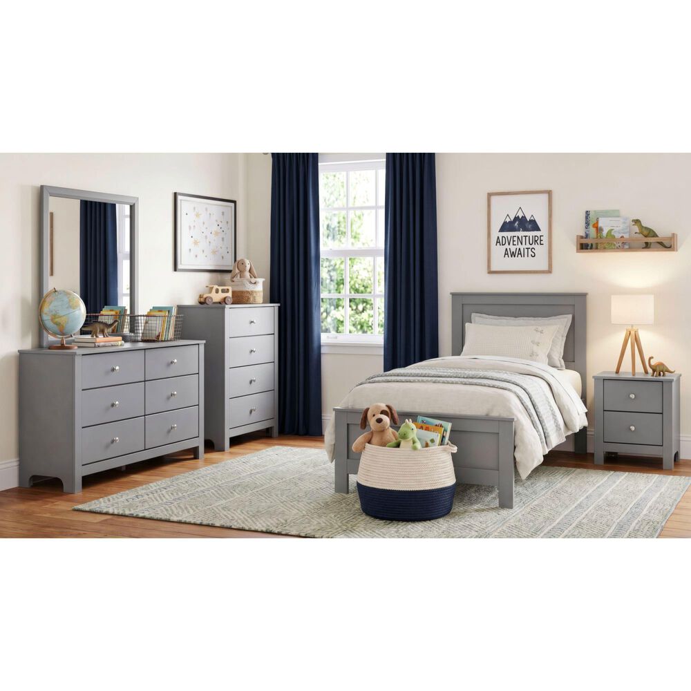 Mayberry Hill Sami 6 Drawer Dresser in Grey, , large