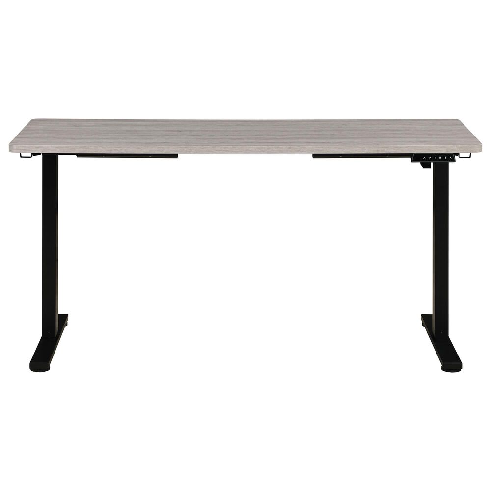 OSP Home Primo 60&quot; Electric Sit Stand Desk in Black and Light Gray, , large