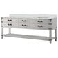 Lexora Home Norwalk 84" Double Bathroom Vanity in White Oak with White Cultured Marble Top and Rectangular Sinks, , large