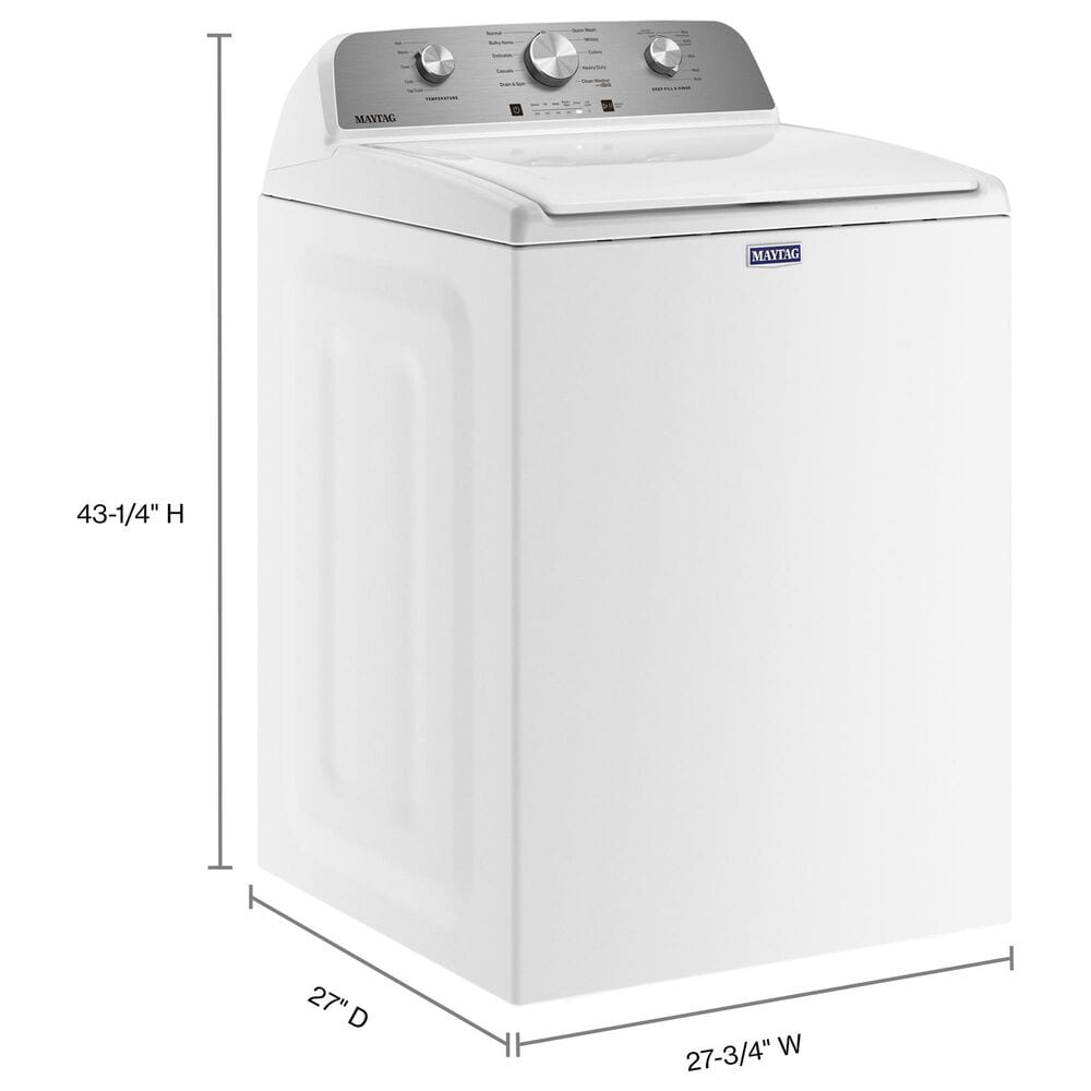 Maytag 4.5 Cu. Ft. Top Load Washer with Deep Fill in White, , large