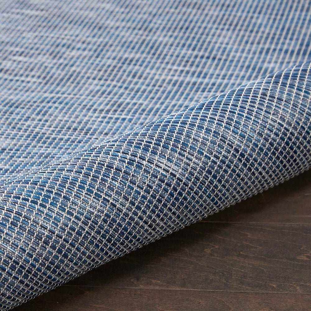 Nourison Positano 2&#39;2&quot; x 12&#39; Navy Blue Indoor/Outdoor Runner, , large