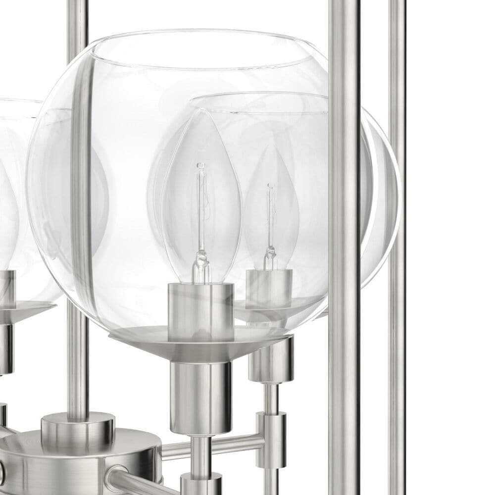Hunter Xidane 4-Light Foyer Lantern in Brushed Nickel, , large