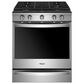 WHIRLPOOL 2-Piece Kitchen Package with 5.8 Cu. Ft. Smart Slide-In Gas Range and 1.1 Cu. Ft. Over-the-Range Microwave in Fingerprint Resistant Stainless Steel, , large