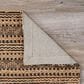 L&R Resources Natural Fiber Striped 9" x 12" Jet Black Area Rug, , large