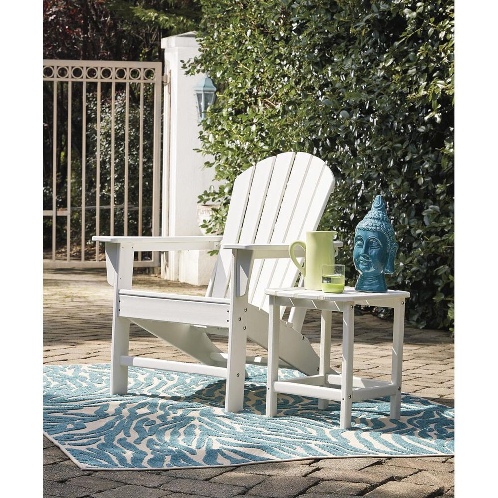 Ashley Sundown Treasure Rectangular End Table in White, , large
