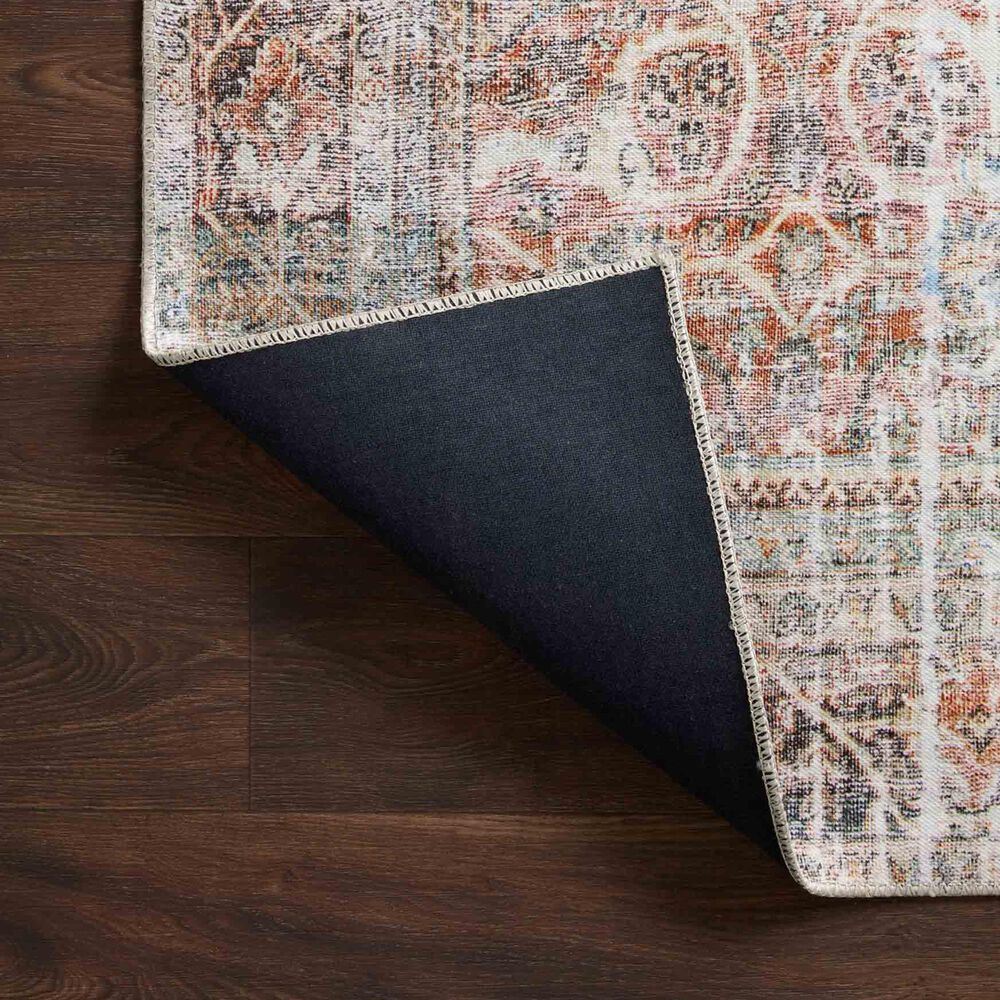 Loloi Adrian 2&#39;6&quot; x 7&#39;6&quot; Sunset and Charcoal Runner, , large