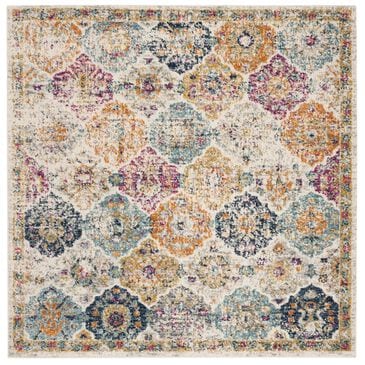 Safavieh Madison MAD611B-5SQ 5" Square Cream/Multi Area Rug, , large