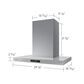 Samsung Bespoke 30" Bespoke Smart Wall Mount Hood with LCD Display in Clean Grey, , large