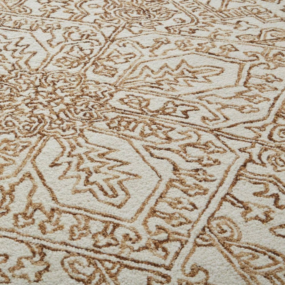 Feizy Belfort Ivory and Brown 12&#39; x 15&#39; Area Rug, , large