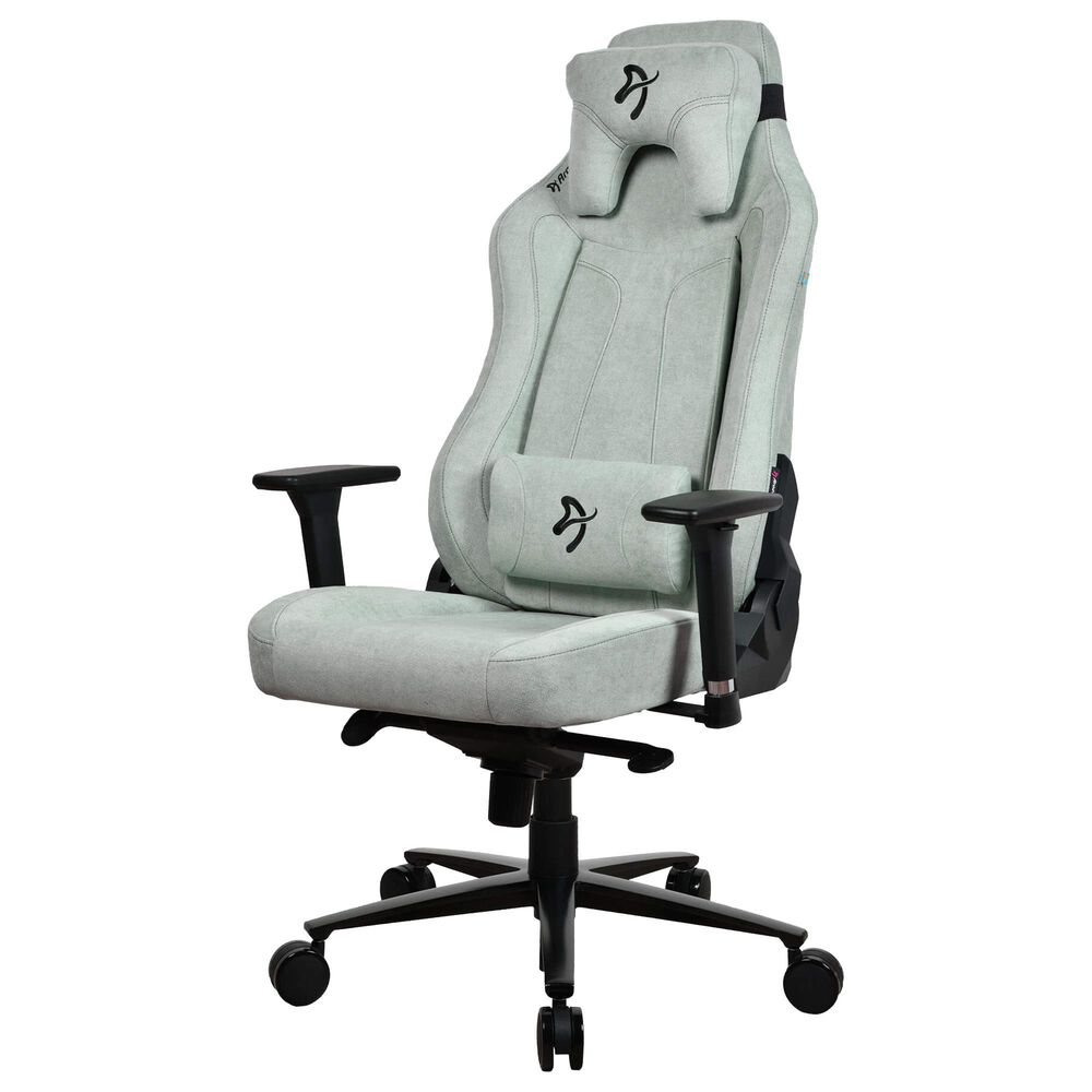 Arozzi Vernazza Soft Fabric Gaming Chair in Pearl Green, , large
