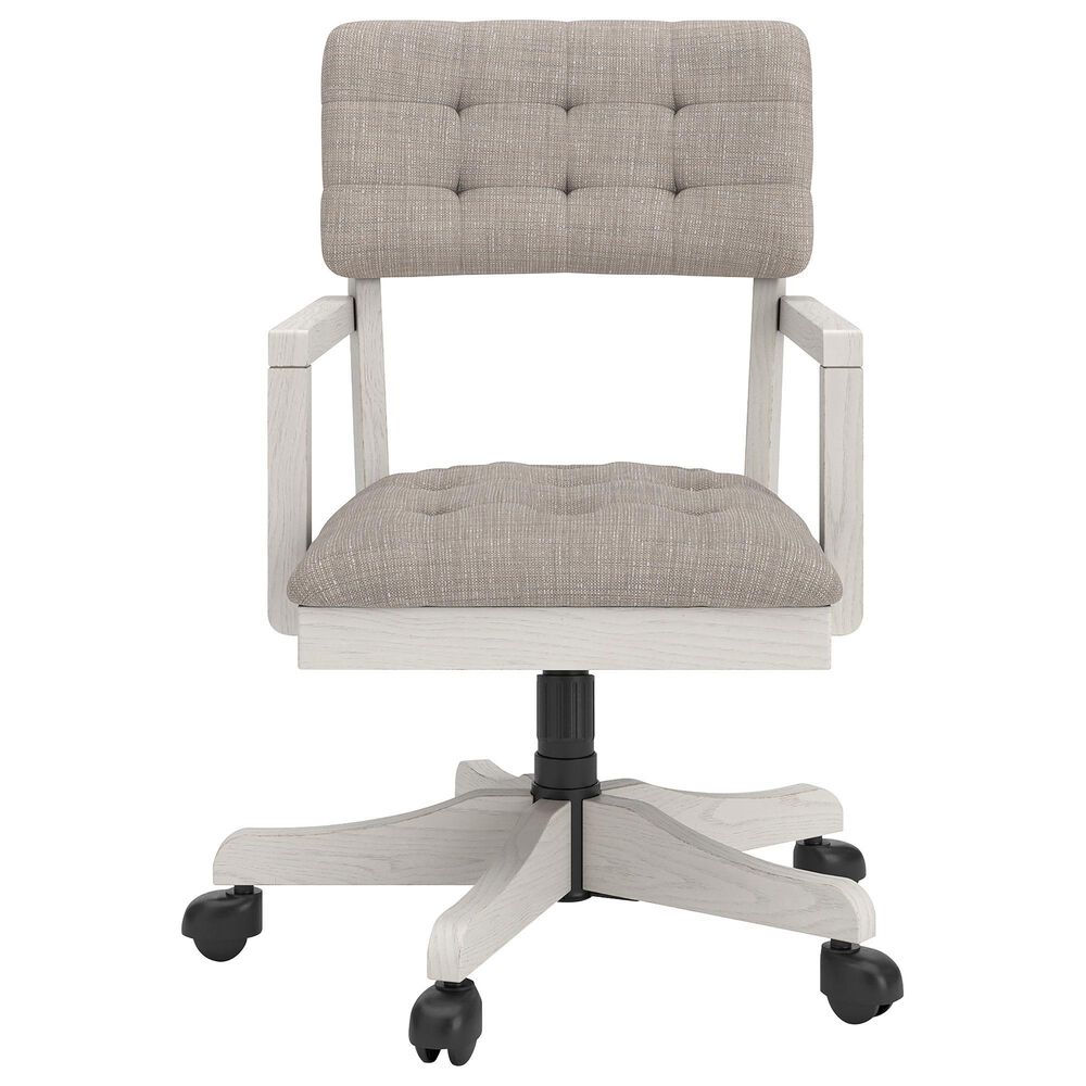 Ashley Robbinsdale 3-Piece L-Shape Desk and Chair Set in Antique White, , large