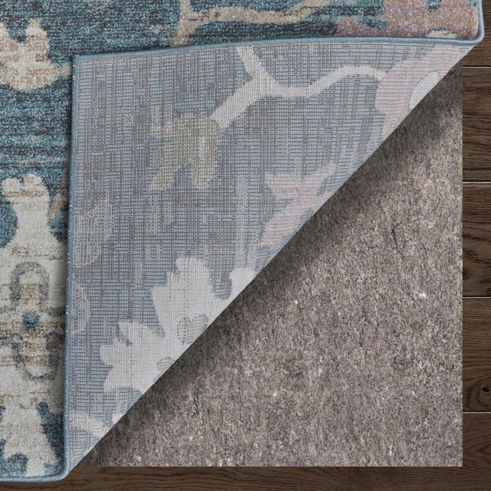 Feizy Dartmouth 39QMF 7&#39;9&quot; x 10&#39; Blue and Multicolor Area Rug, , large