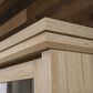 Sauder Aspen Post Credenza Desk with Hutch in Prime Oak, , large