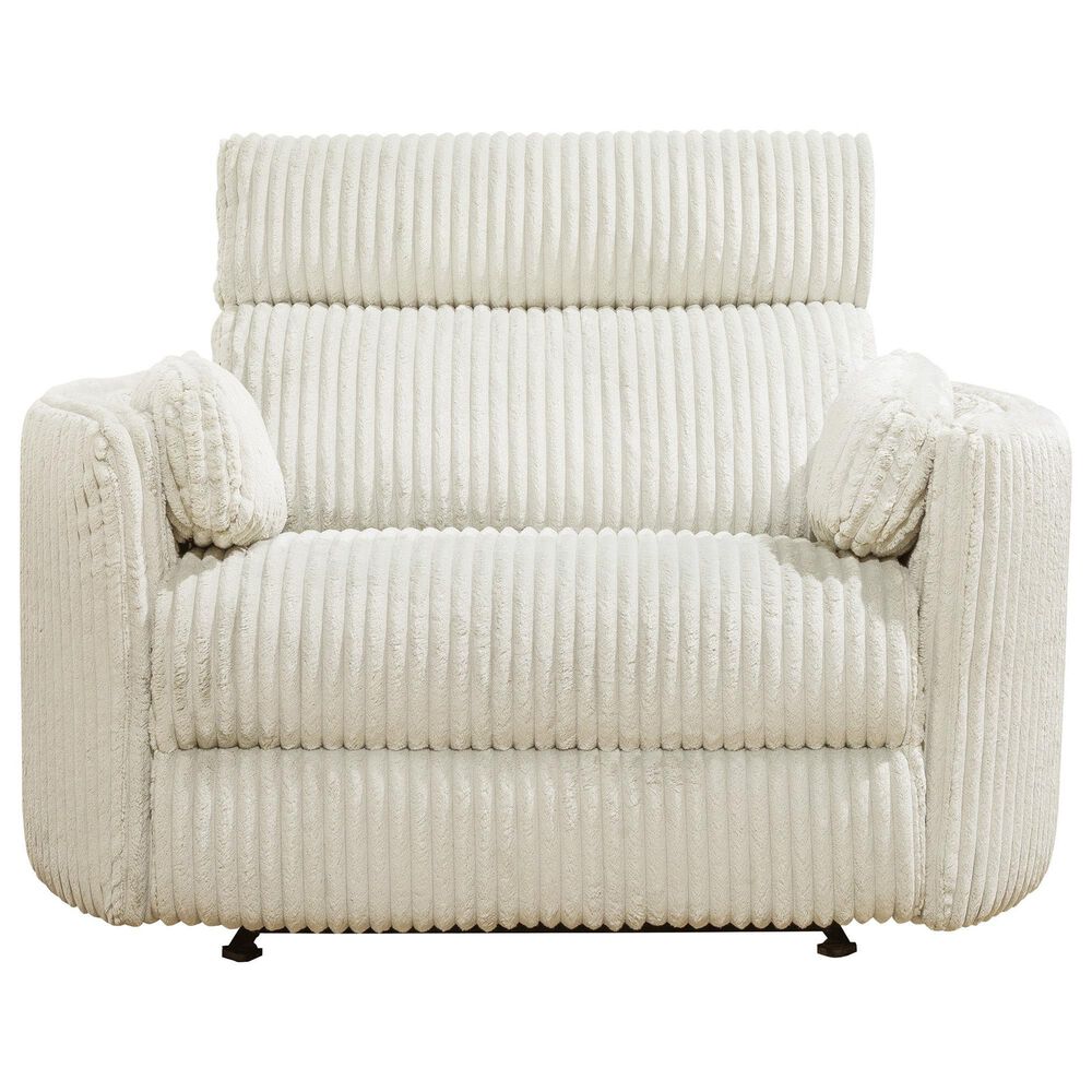 Simeon Collection Radius XL Power Glider Recliner in Mega Ivory, , large