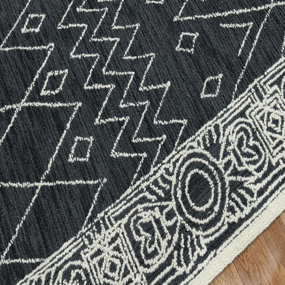Amerr Berlin 2&#39; x 3&#39; Charcoal and White Area Rug, , large