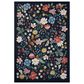 Rifle Paper Co Perennial Strawberry Fields 5"3" x 7"8" Black Area Rug, , large