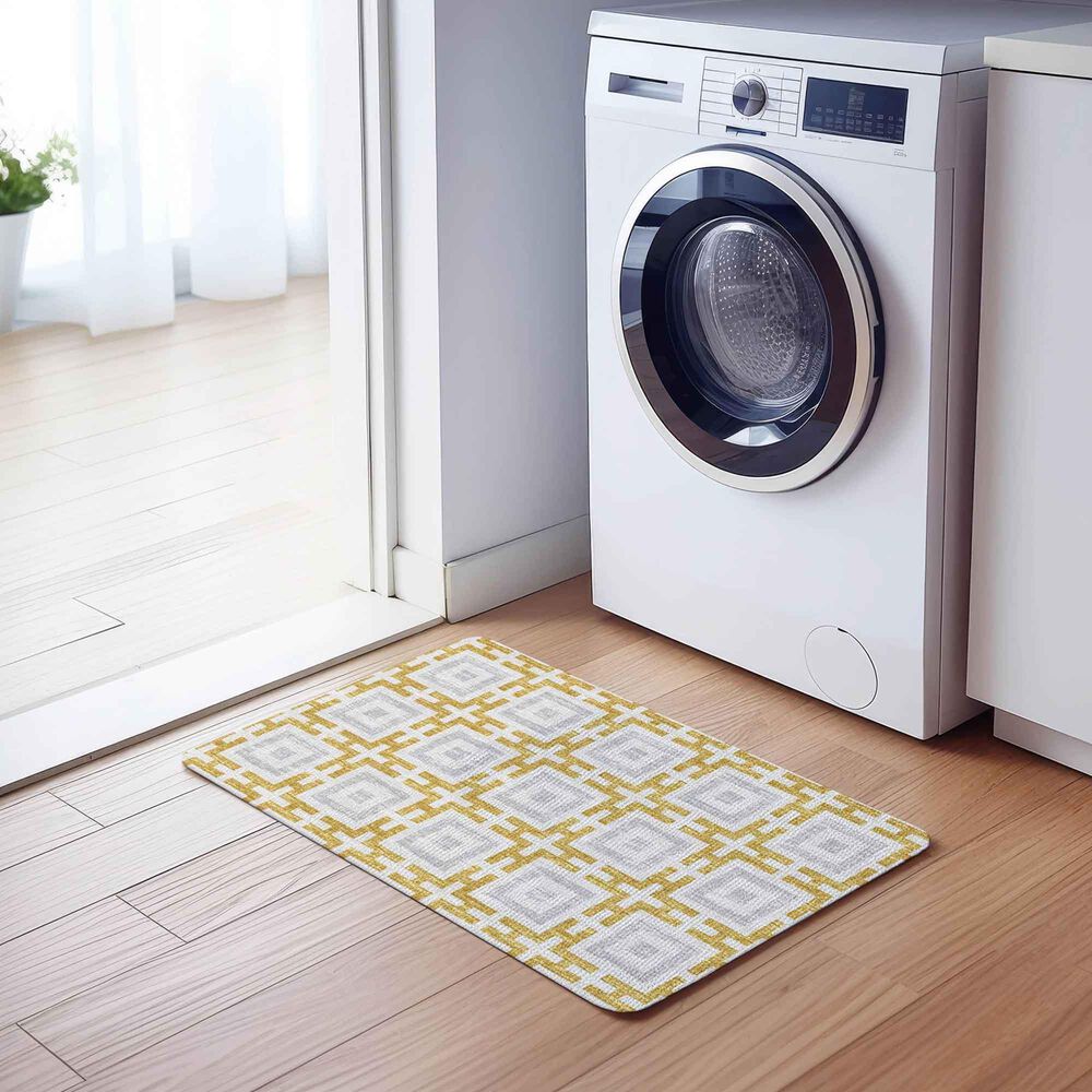 Dalyn Rug Company Marlo 1&#39;8&quot; x 2&#39;6&quot; Gold Indoor/Outdoor Area Rug, , large