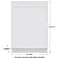 Bosch 100 Series Premium 24"" Built-In Bar Handle Dishwasher with 8 Wash Cycles in White, , large