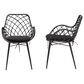 Baxton Studio Ballerina Arm Chair in Black (Set of 2), , large
