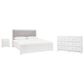 Ashley Maeling Queen Panel Bed with Dresser and Nightstand in Matte White, , large